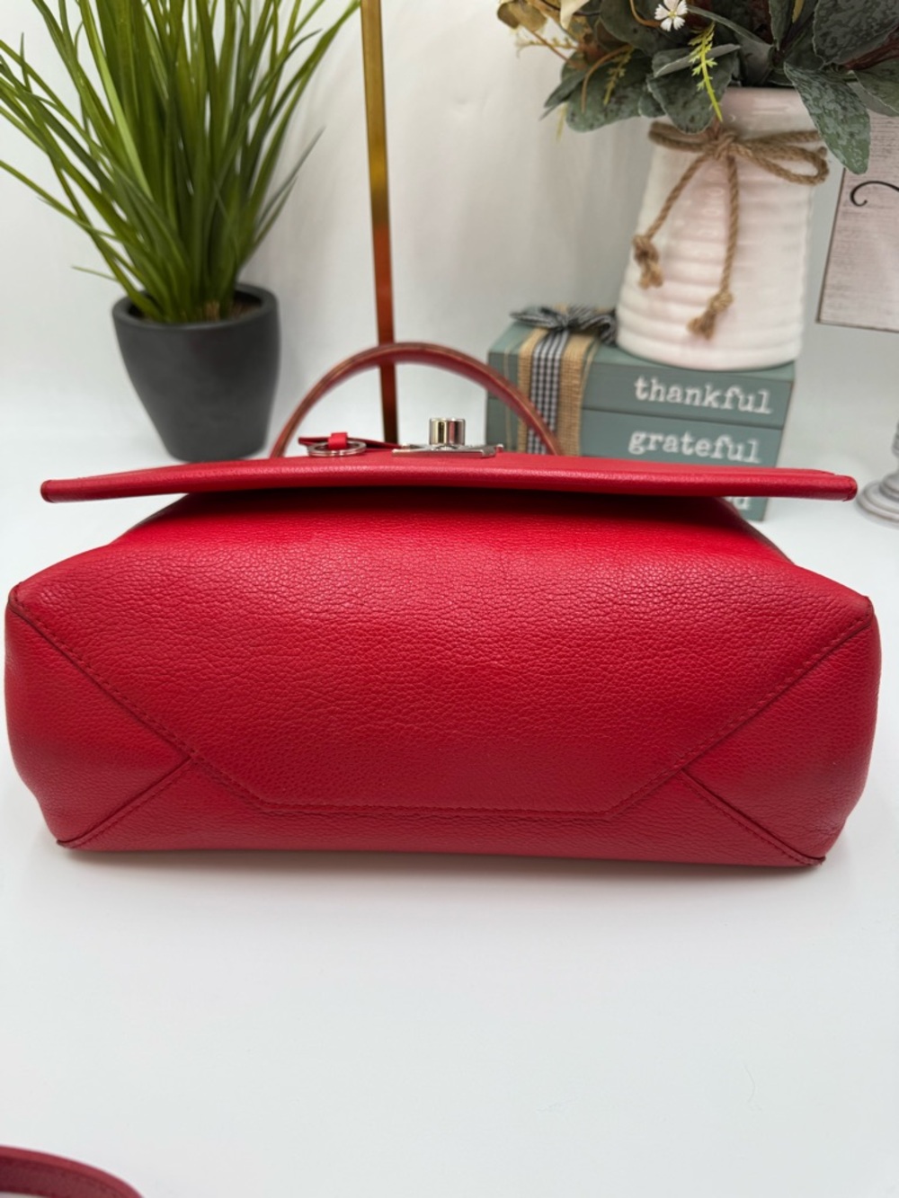 Louis Vuitton Lockme II Handbag – Rubis Red Grained Calfskin Silver Hardware - Picture 3 of 12